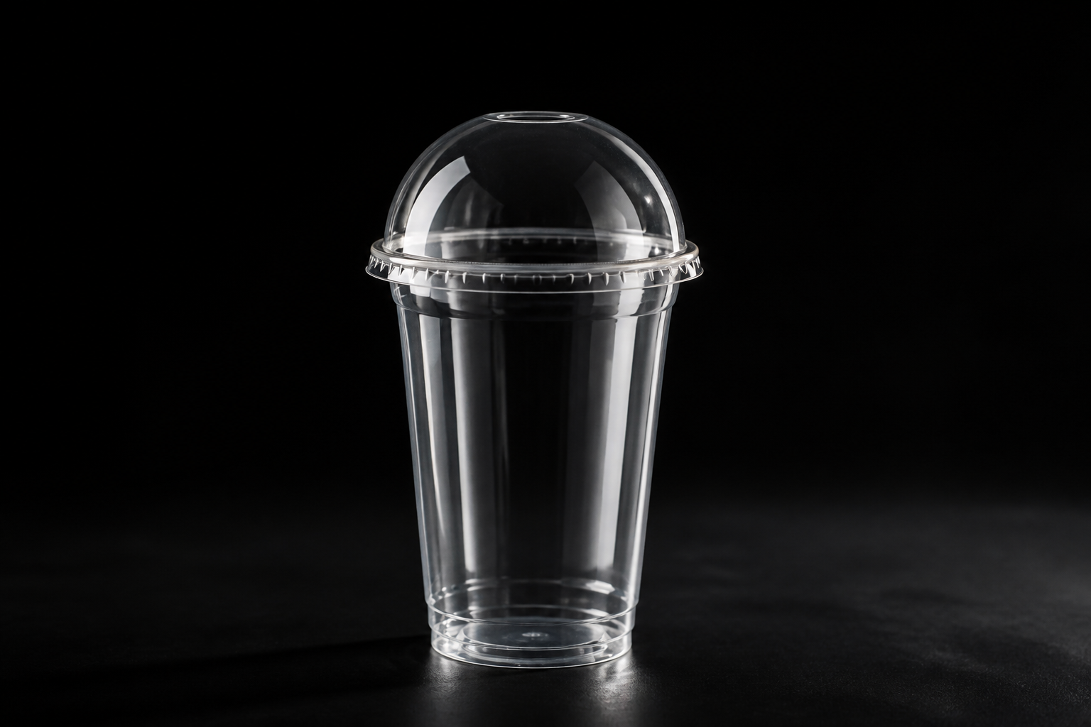 Clear PLA cups and lids intended for cold-food and beverage applications