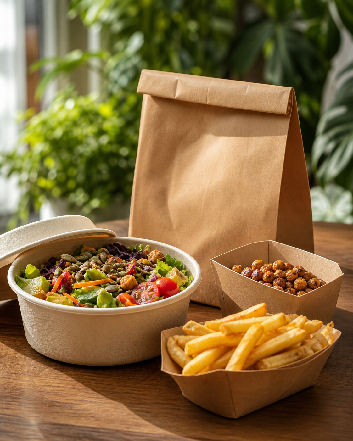 Takeaway container and lid combinations prepared for multi-site delivery testing