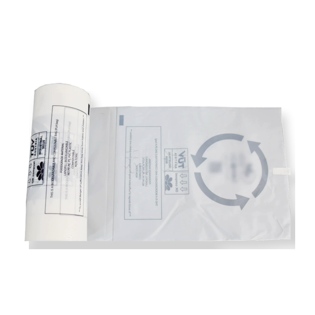 Biodegradable Perforated Food Fresh-Keeping Bag PLA+PBAT 30x40 cm