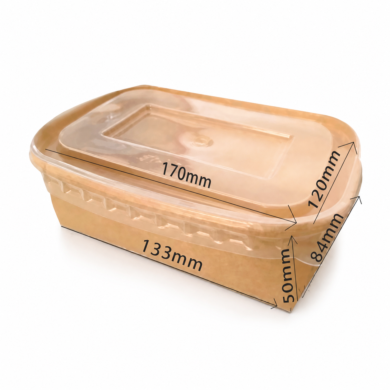 Rectangular Rolled Edge Bowl 650ml