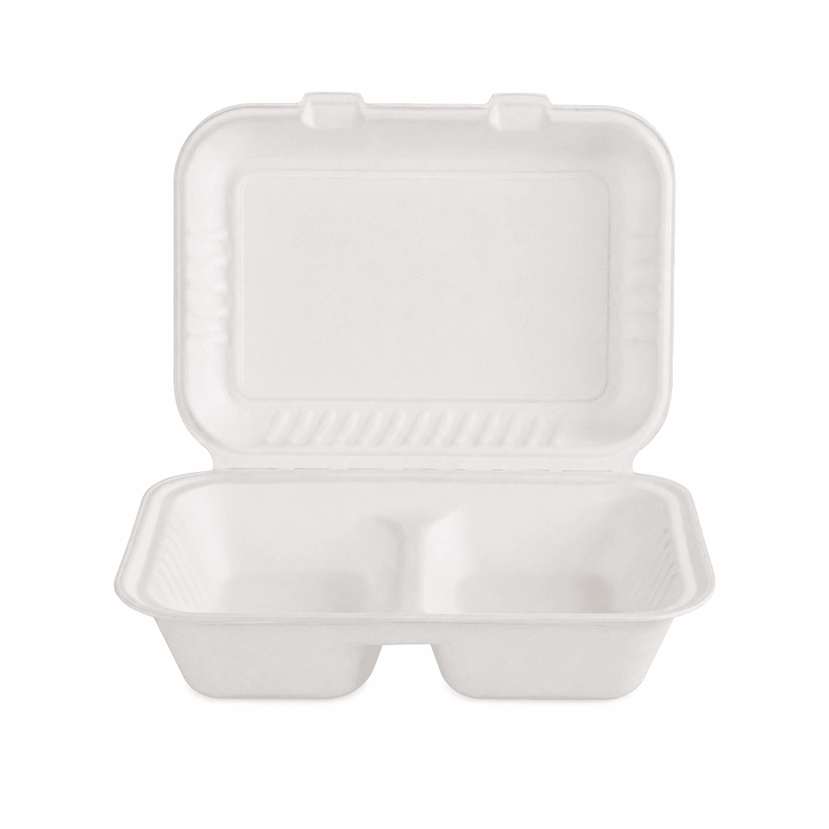 Dual-layer biodegradable sugarcane pulp food container