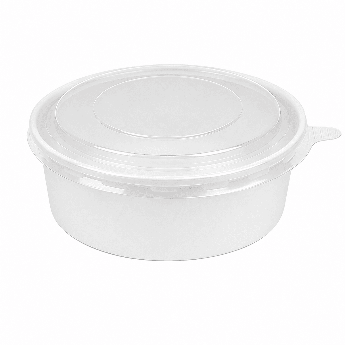 500ml White Cardboard Bowl with PET Lid