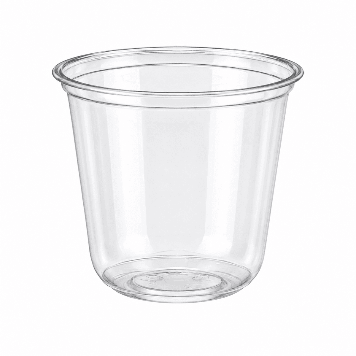 90 rim diameter: 10oz PET U-shaped cup