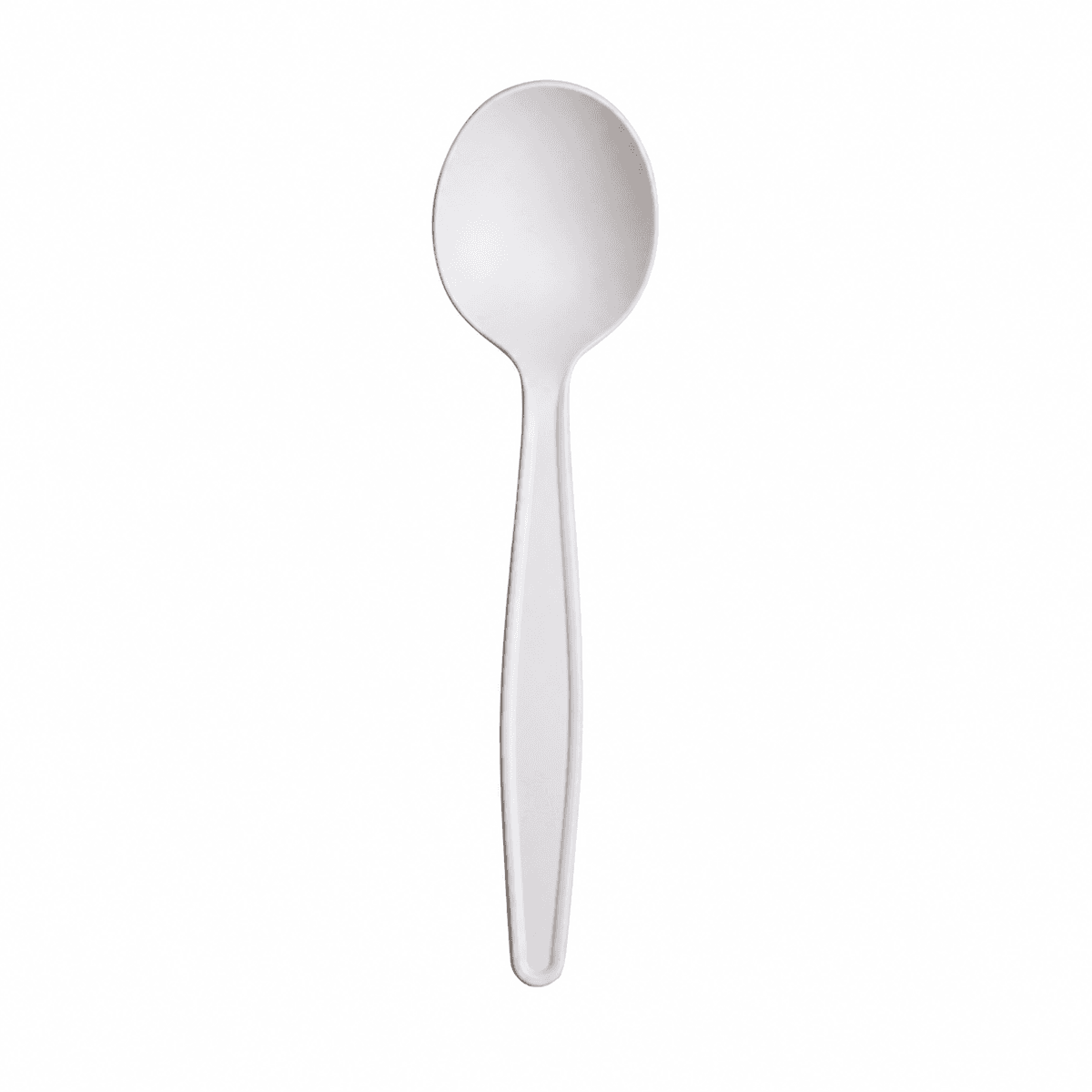 Corn Starch White Soup Spoon 6 inch, bulk packed