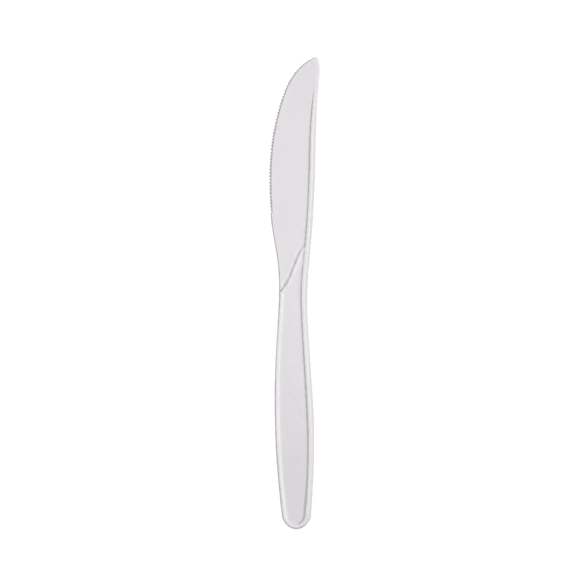 Corn Starch White Knife 6 inch, bulk packed