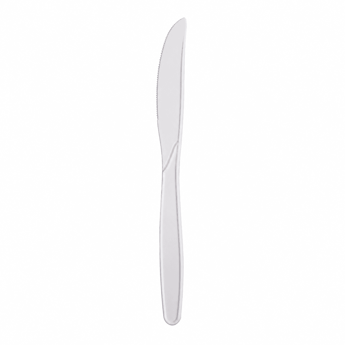Corn Starch White Knife 7 inch, bulk packed