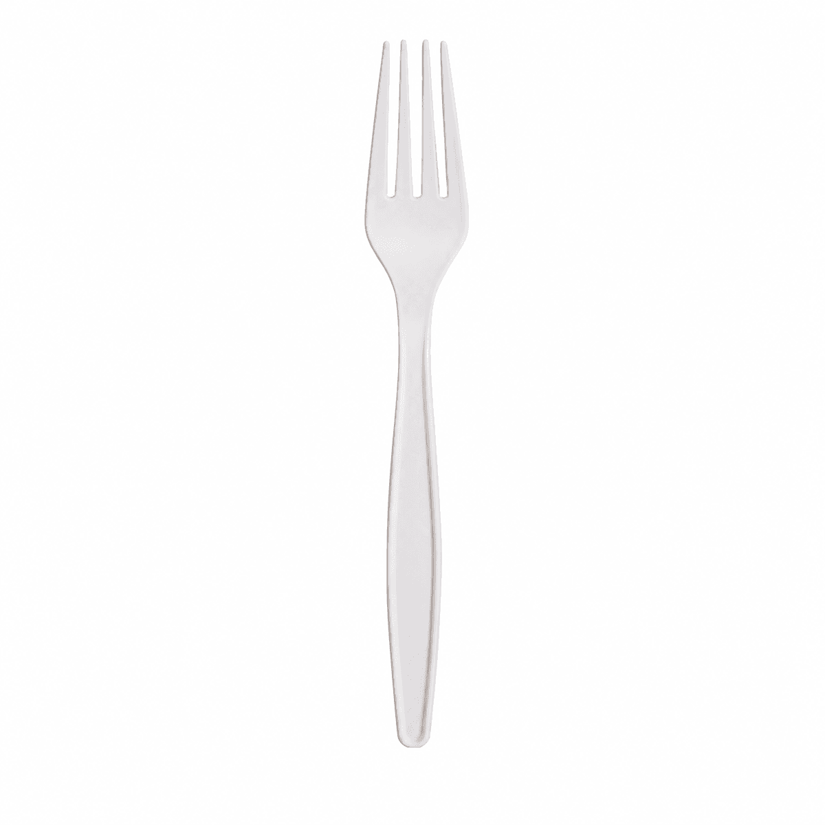 Corn Starch White Fork 7 inch, bulk packed