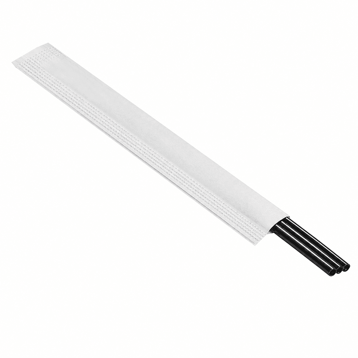 18 cm PP Three-Hole Angled Straw, Black, 100 pcs