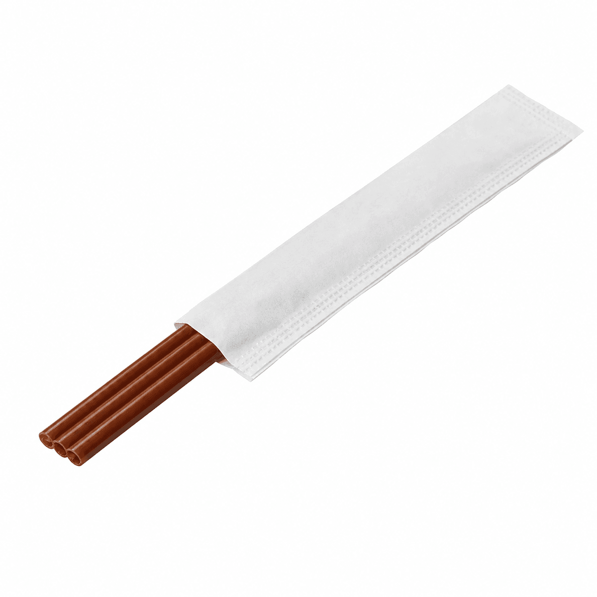 18 cm PP Three-Hole Angled Straw, Coffee, 100 pcs