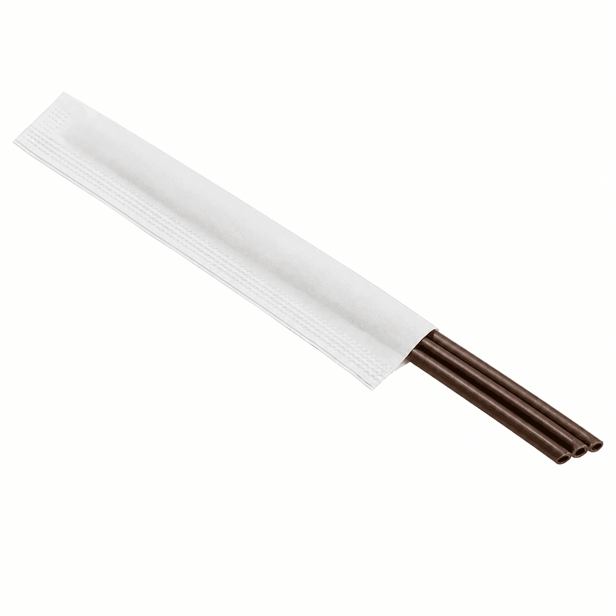 23 cm Degradable Three-Hole Angled Straw, Coffee, 100 pcs
