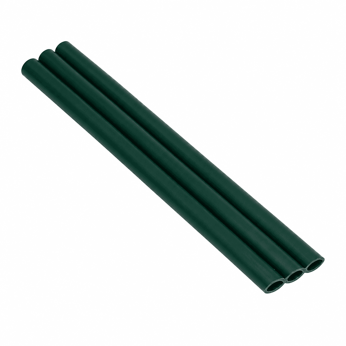 18 cm Degradable Three-Hole Angled Straw, Dark Green, 100 pcs