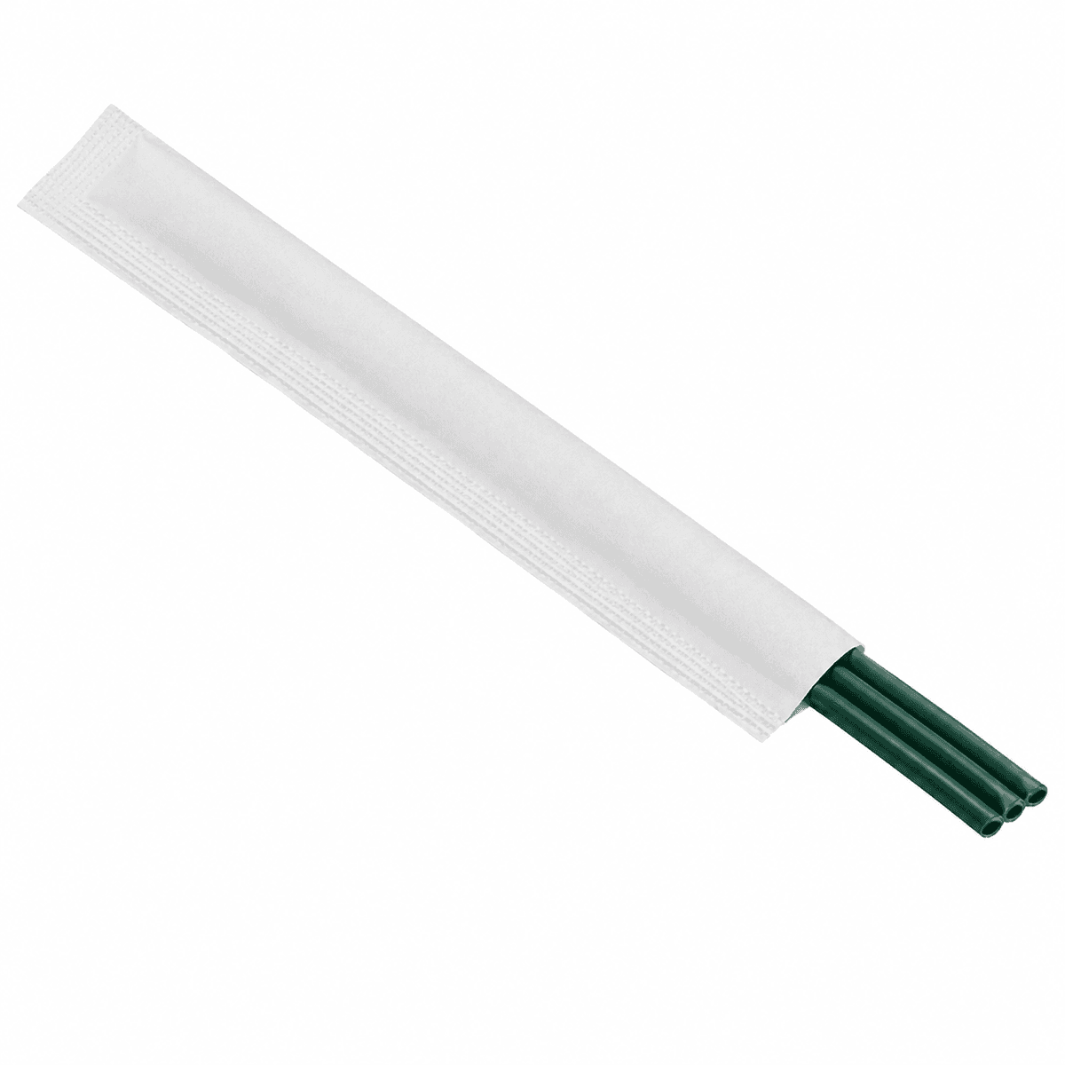 23 cm Degradable Three-Hole Angled Straw, Dark Green, 100 pcs