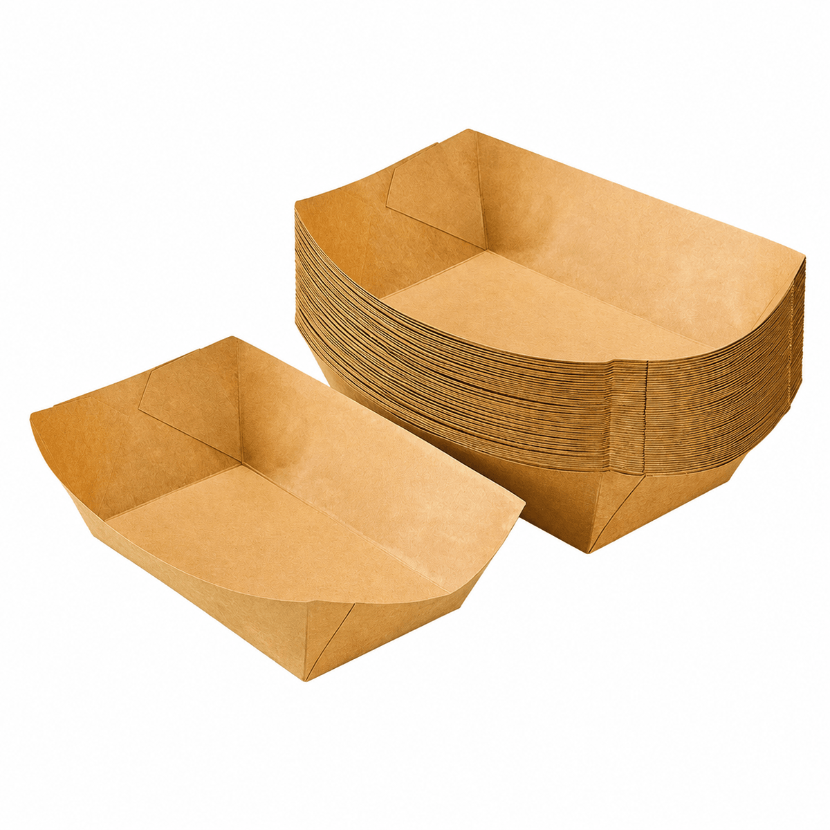 Coated Kraft Boat Box No. 6