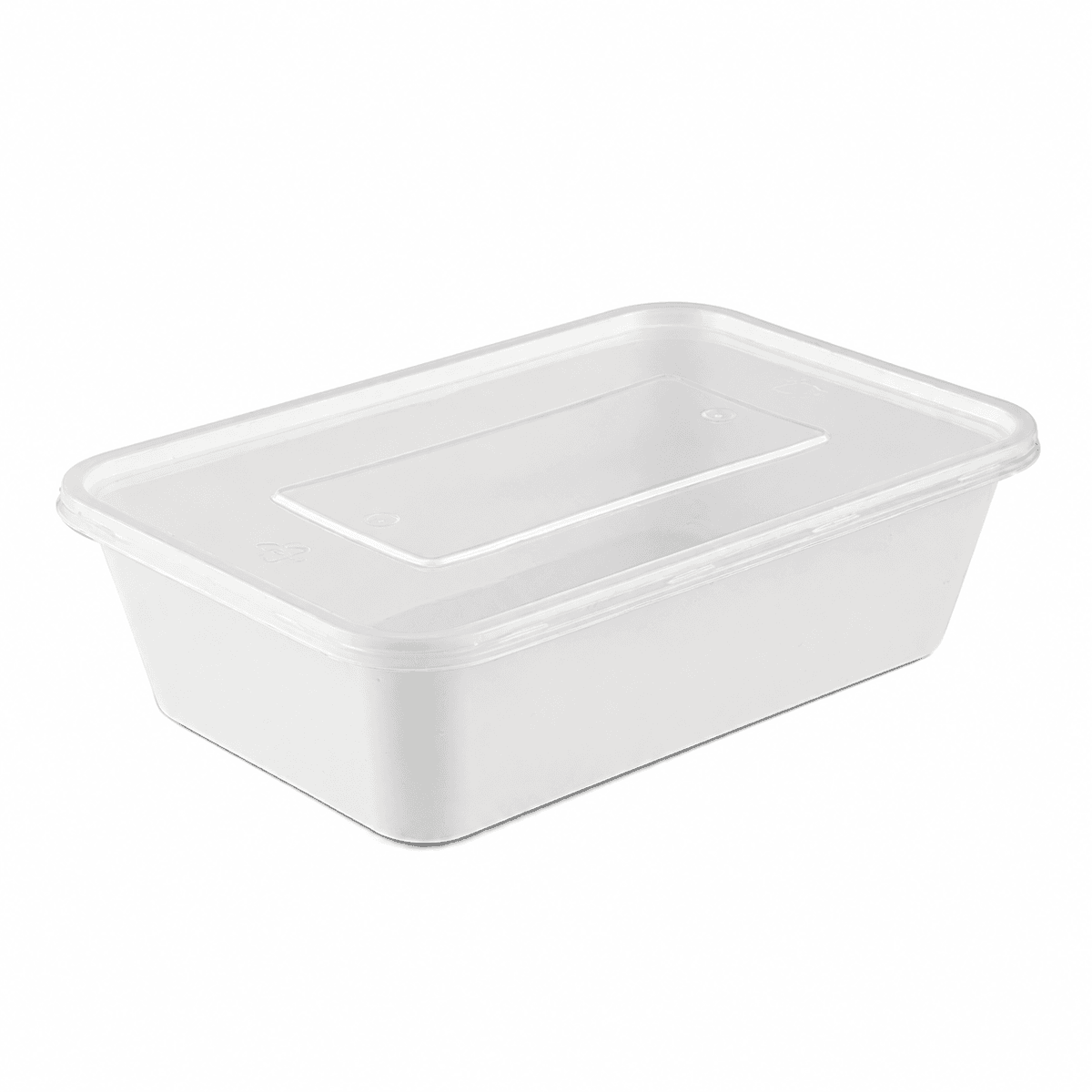 650ml reinforced rectangular container (ivory)