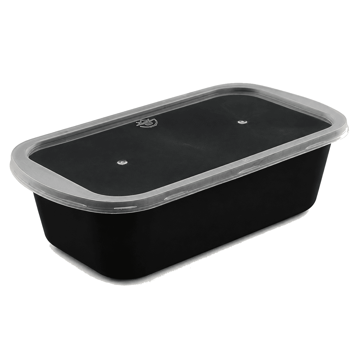 1000ml single-compartment Japanese-style food container (black)