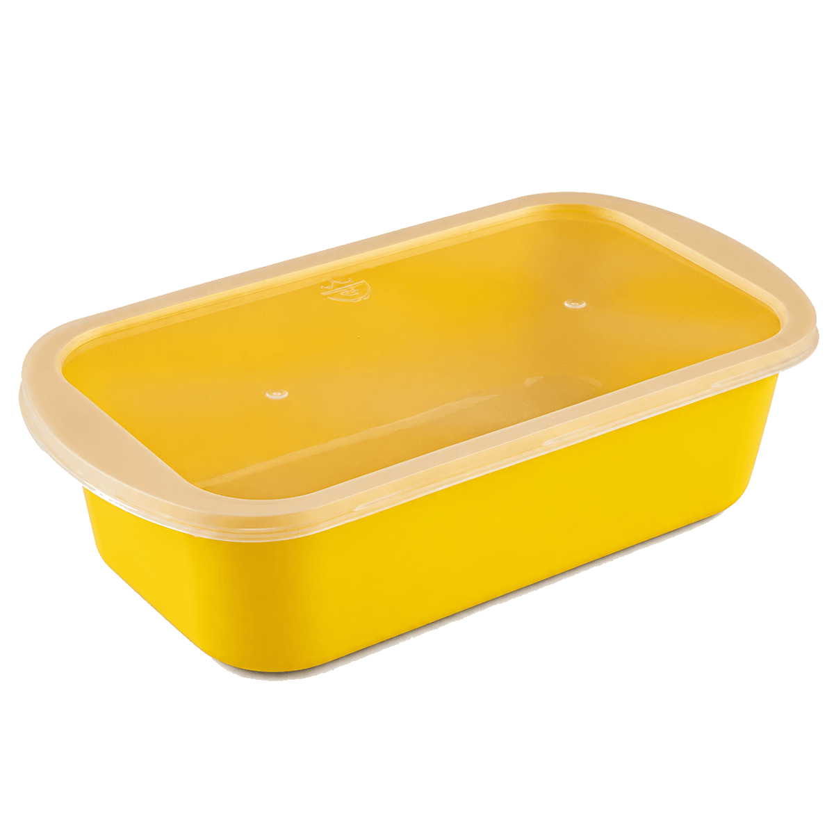 1000ml single-compartment Japanese-style food container (yellow)