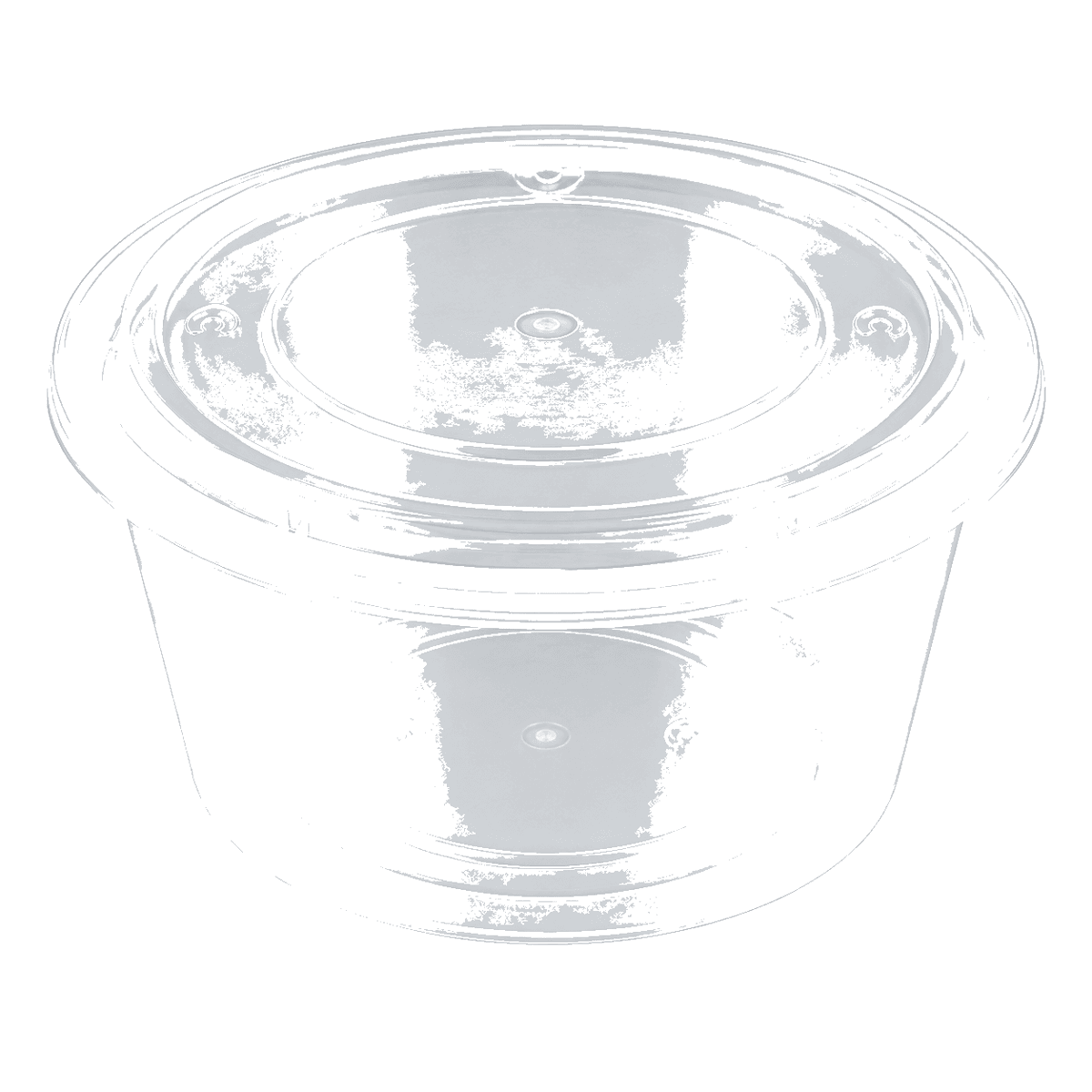 1250ml round container