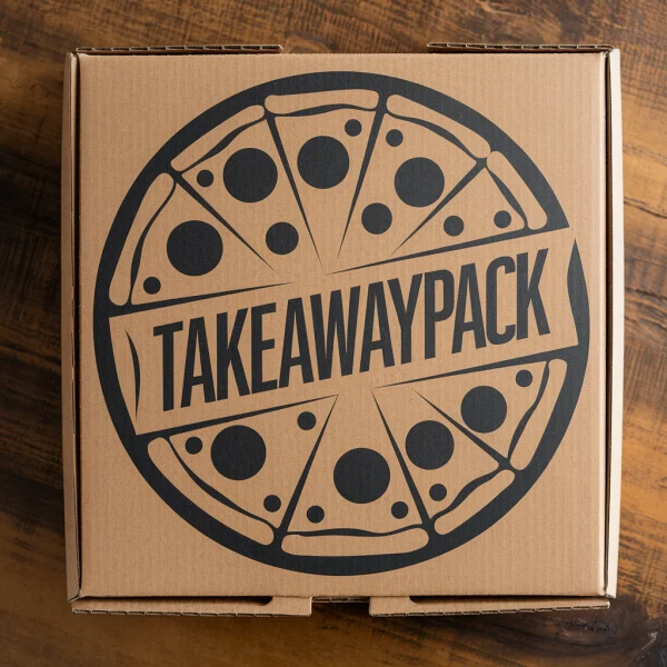 Custom Kraft Corrugated Pizza Box