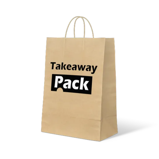 Custom Kraft Paper Bag with Handle - brown paper bags